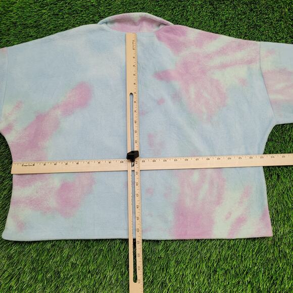 Peanuts 1/4-Zip Fleece Sweater Womens XL 23x21 Crop - Picture 6 of 16